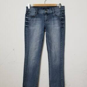 White House Black Market Women's Noir Straight Cro